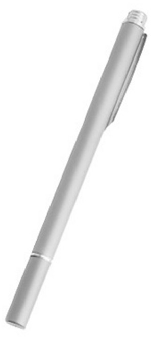 희망 초미세 스마트폰 터치펜, 실버, 1개