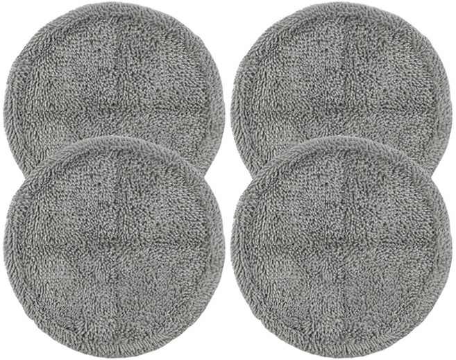 삼성제트 물걸레청소기 호환 극세사 걸레 회색, 4개