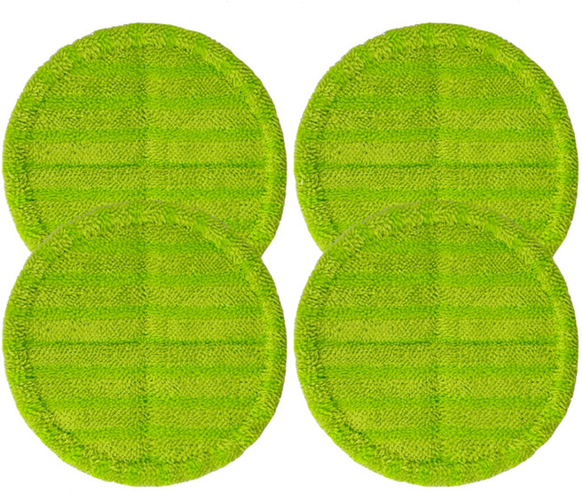 물걸레청소기 전기종 호환 극세사 걸레 초록색 22cm, 4개