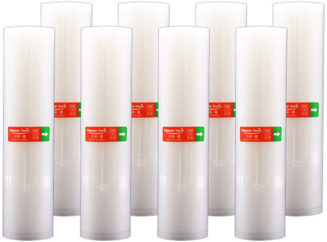 해피락 롤타입 진공포장지 대형 5m, 대형롤, 8개