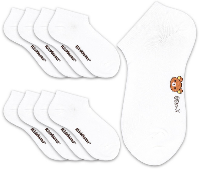 헤이내꼬 여성용 리락쿠마 작은곰 스니커즈 9켤레