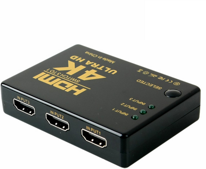 컴스 Ultra HD 4K HDMI 3대1 선택기, IB218, 1개