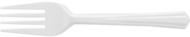 쿡앤락 일회용 포크 개별포장 백색, 1000개, 1세트