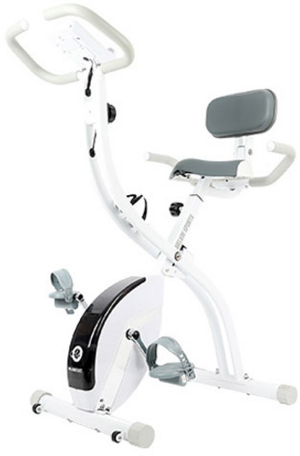 멜킨스포츠 와이드형 실내 폴민 헬스 바이크, MKHB-01, 크림화이트