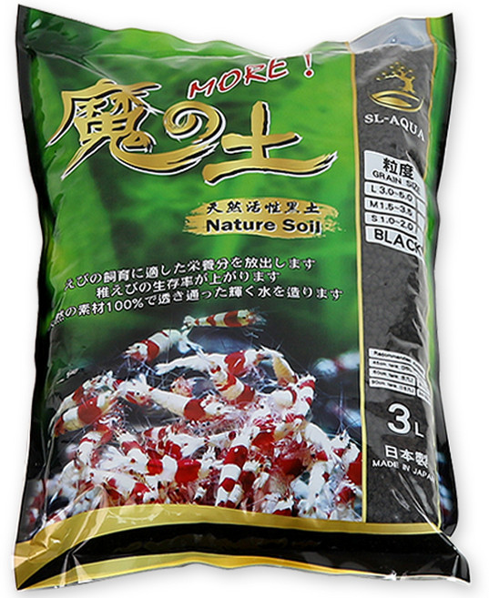 에스엘아쿠아 수조용 네이쳐 마귀 소일 블랙 파우더, 3L, 1개