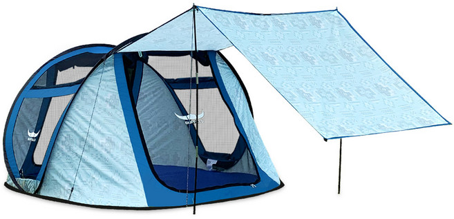 버팔로 슈퍼프리미엄 팝업텐트, 혼합색상, 6인용