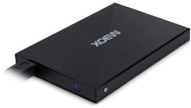 유니콘 외장 하드 케이스 HC-2500S, HC-2500S(블랙), 1개