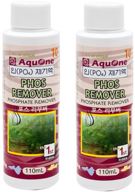 아쿠원 인 PO4 제거액, 110ml, 2개