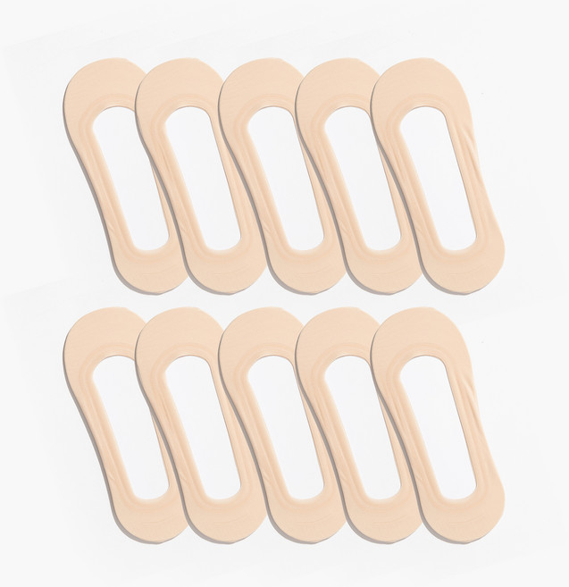 엑스미스 여성용 올라운딩 실리콘 무봉제 덧신 10족