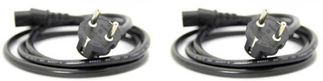 마하링크 16A AC 코드 국산 파워케이블 CP-0451, 2개, 3m