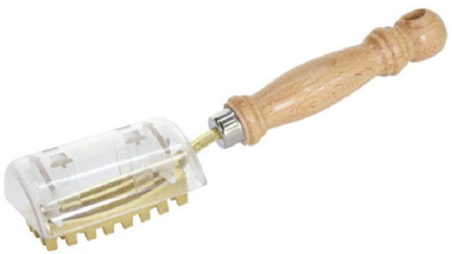 수납 포켓 생선용 비늘 제거기, 혼합색상, 1개