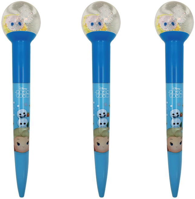 디즈니 썸썸 겨울왕국 반짝반짝 빛나는 워터볼 라이트펜, 엘사, 3개