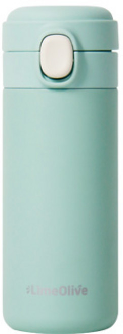 라임올리브 뮤티드 파스텔 보온보냉병, 그린, 350ml, 1개