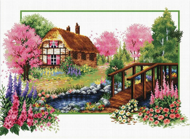 Joy十字繡 11CT 十字繡印花套組 81001 spring waltz, 1套, 混合色