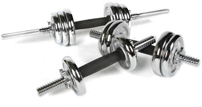 반석스포츠 크롬바벨 세트, 20kg, 1세트