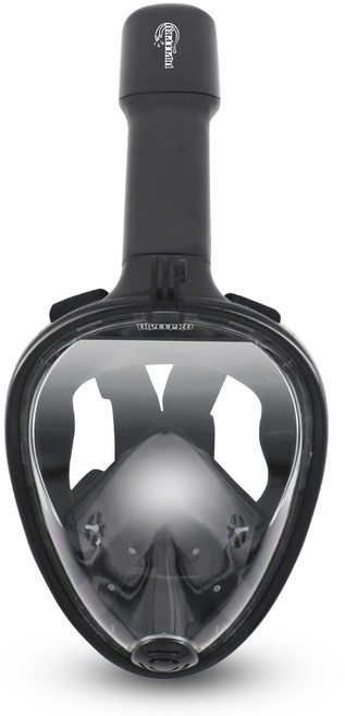 다이비프로 익스트림 풀페이스 스노쿨링 마스크, 블랙