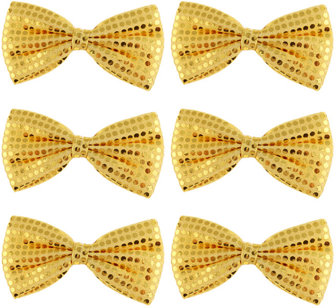 PARTY 09 蝴蝶領結, 金色, 6個
