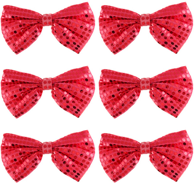 Party09 蝴蝶領結, 紅色, 6個