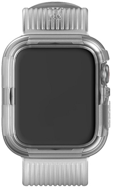 비쉐르 애플워치3/4/5/6/SE 스톰 실리콘 일체형 밴드 (38/40mm 호환 가능), 화이트, 1개