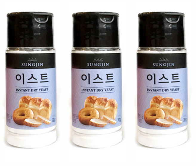 Sungjin 罐裝酵母粉, 70g, 3罐