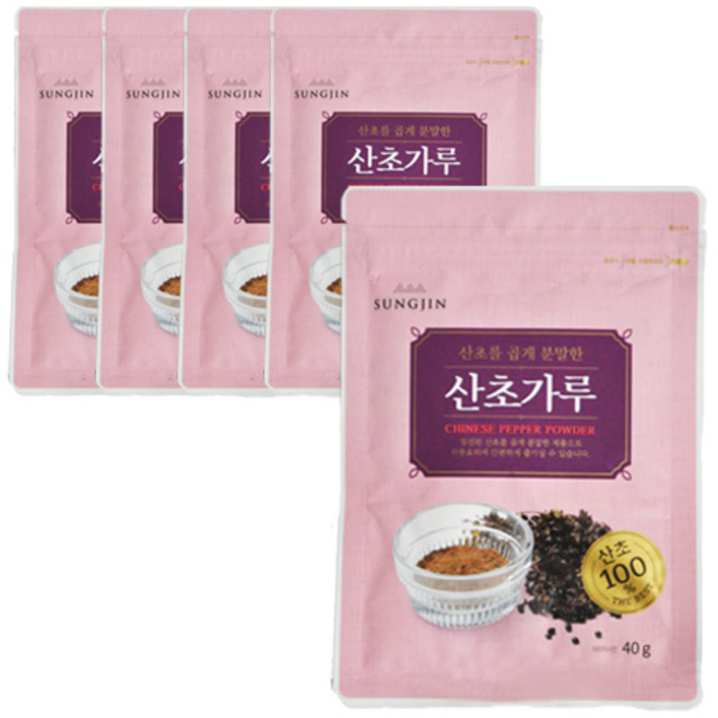 성진 산초 가루, 40g, 5개