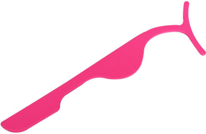 와이츄 속눈썹 집게 와이드형 프리미엄, 핑크, 1개