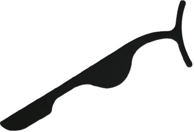 와이츄 속눈썹 집게 와이드형 프리미엄, 블랙, 1개