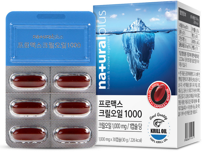 프로맥스 크릴오일 1000, 30정, 1개
