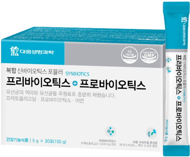 대웅생명과학 프리바이오틱스+프로바이오틱스 유산균, 150g, 1개