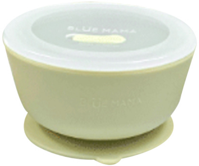 블루마마 실리콘 유아 흡착볼, 그린빈, 1개, 300ml