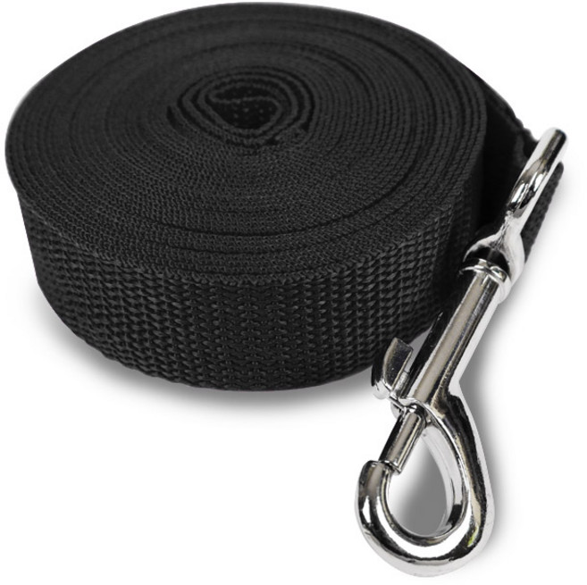 딩동펫 반려동물 프리 롱리드줄, 블랙, 1개