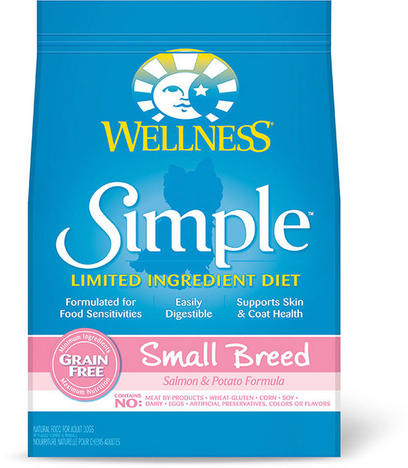 웰니스심플 어덜트 강아지 소형견 건식사료, 연어+감자, 1.8kg, 1개