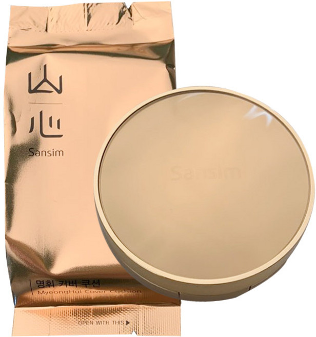 산심 명휘 커버쿠션 파운데이션 본품 17g + 리필 17g, 1호 화사한 색, 1세트