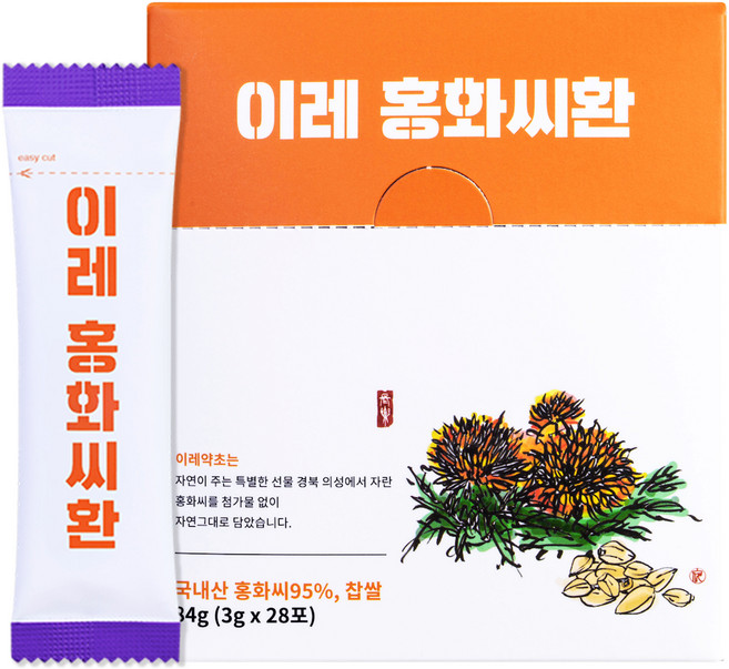 E Le Herb 紅花保健丸, 84g, 1盒