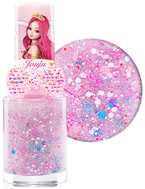 리틀블링 시크릿쥬쥬 별의여신 반지 어린이 네일 컬러, 핑크사이다, 1개