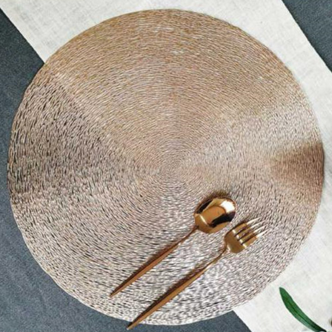 보르티체 테이블 매트 2p, 로즈골드, 380 x 380 mm, 2개