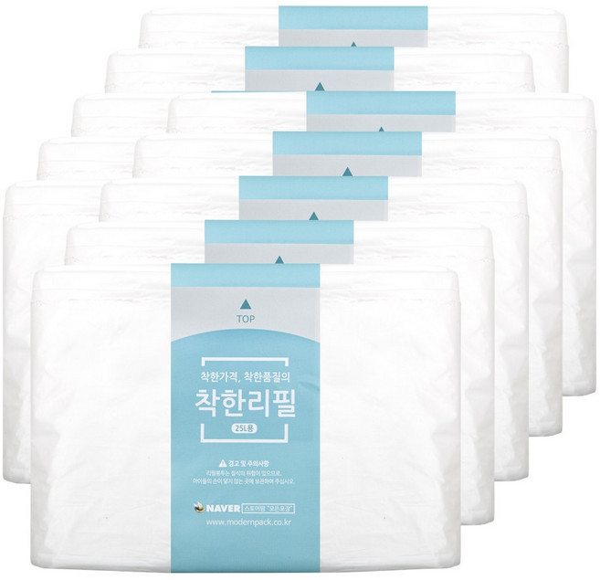 착한리필 기저귀 쓰레기봉투, 10개, 25L
