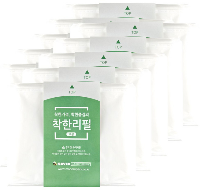 착한리필 기저귀 쓰레기 봉투, 10개, 9L
