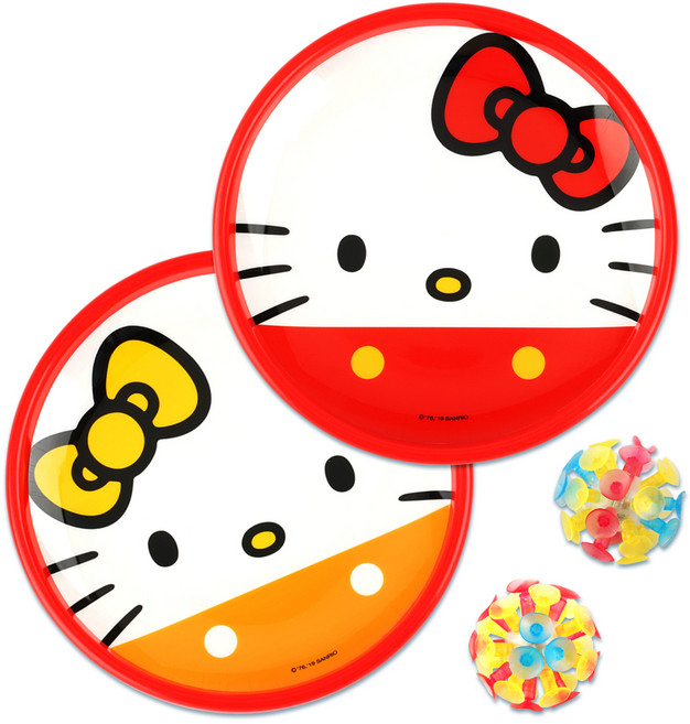 바니랜드 헬로키티 캐치볼, 혼합색상, 1세트