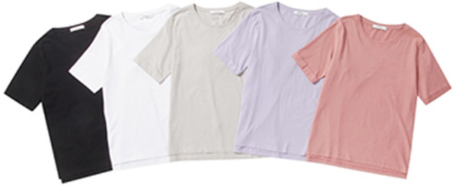 프로젝트엠 여성용 통기성 오가닉코튼 티셔츠 5종 세트 EPA5TS2951