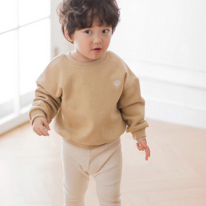 monfimafi 愛心刺繡長袖衛衣