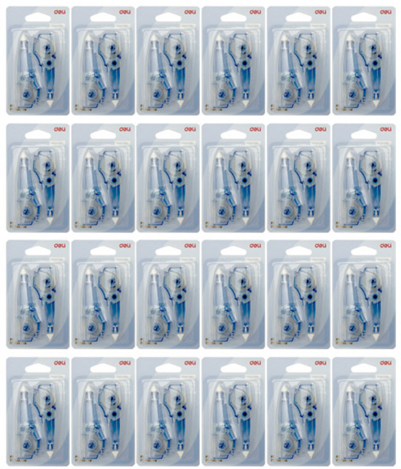 델리 마카롱 펜타입 71461용 수정테이프 리필 71470, 블루, 48개