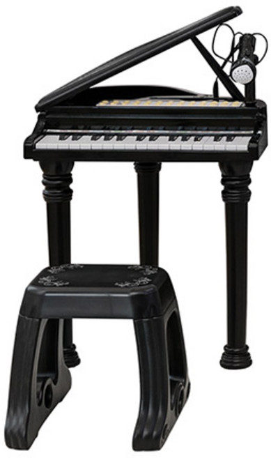 베이블퓨어리 유아 미니 그랜드 피아노 완구 프리미엄, 블랙, 1개