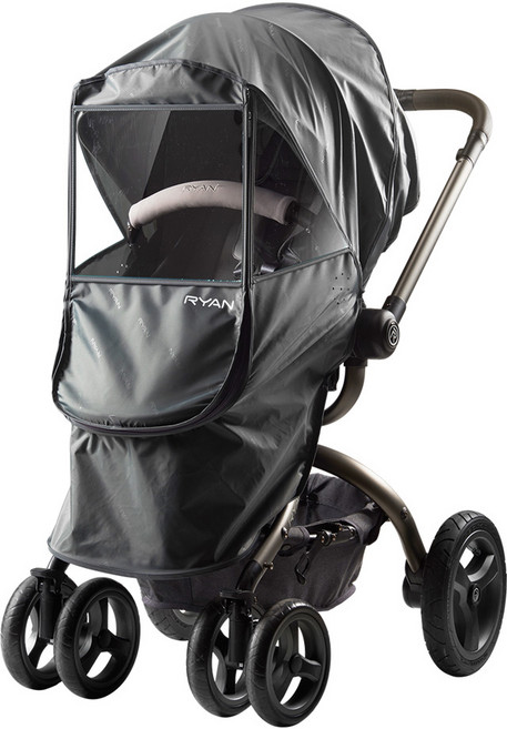 리안 유모차 방풍커버, 그레이, 1개
