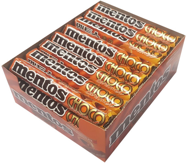 농심 멘토스 캔디 초코롤, 38g, 24개