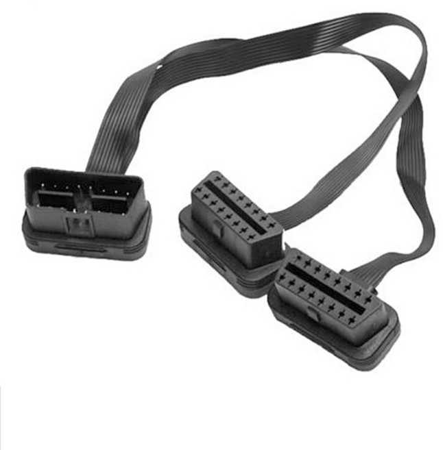 니토 OBD2 분리형 Y 케이블 플랫형, 단품