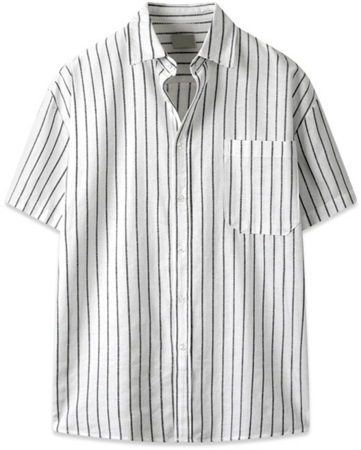 해리슨 남성용 스트라이프 반팔 셔츠 TBC1015