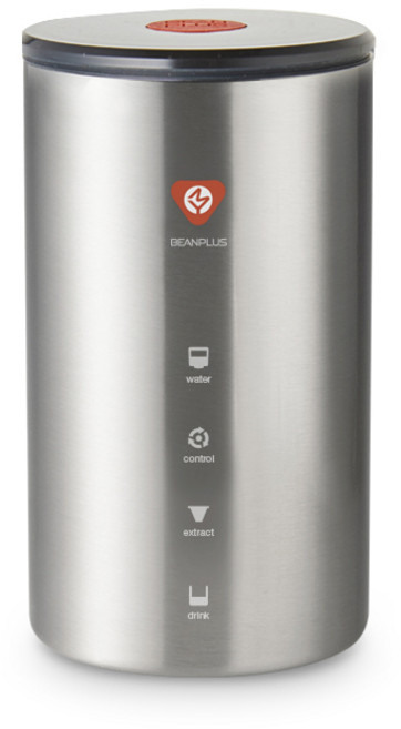 빈플러스 스텐 원두보관통 밀폐용기, 혼합색상, 1개