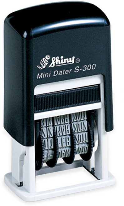 Shiny S-300 날짜 일부인 자동스탬프, 청보라색, 1개
