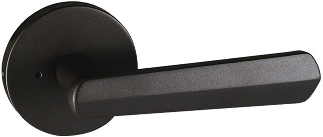 에이에프에이씨 블랙 버튼형 방문손잡이 12-01, 1세트